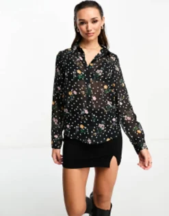 Design Long Sleeve Soft Shirt In Mixed