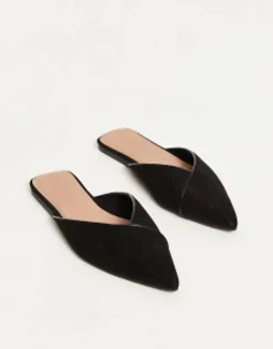 Design Luna Pointed Ballet Mules In
