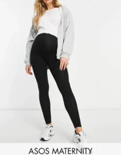 Design Maternity Over The Bump Premium Supersoft Leggings In Cotton Modal