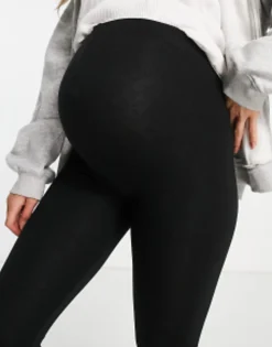 Design Maternity Over The Bump Premium Supersoft Leggings In Cotton Modal