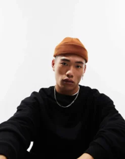Design Mini Fisherman Ribbed Beanie In