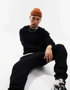 Design Mini Fisherman Ribbed Beanie In