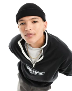 Design Mini Fisherman Ribbed Beanie In