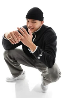 Design Mini Fisherman Ribbed Beanie In