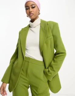 Design Mix & Match Suit In Moss