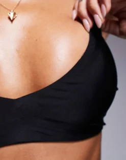 Design Mix And Match Skinny Crop Bikini Top In