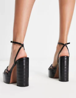 Design Nate Platform Heeled Sandals In