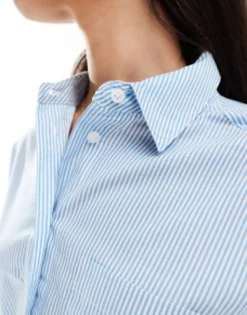 Design Oxford Shirt In Blue And White Stripe