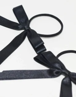 Design Pack Of 2 Hairbands With Bow Detail In Satin