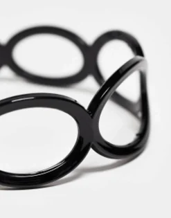 Design Pack Of 2 Headband With Circle Design In Black And Tort