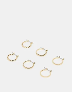 Design Pack Of 3 20Mm Hoop Earrings In