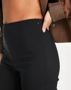 Design Petite High Waist Trousers Skinny Fit In