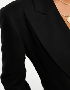 Design Petite Long Line Perfect Blazer In