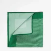 Design Pocket Square In Forest Green Geo Print