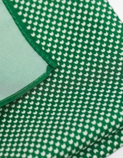 Design Pocket Square In Forest Green Geo Print
