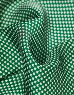 Design Pocket Square In Forest Green Geo Print