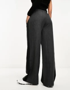 Design Pull On Trouser With Contrast Panel In