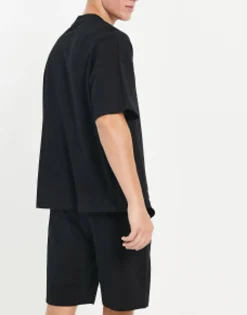 Design Pyjama Set With Oversized T-Shirt And Shorts In Jersey In