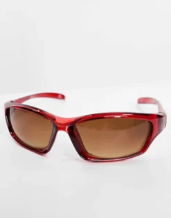 Design Racer Sunglasses With Tinted Lens In Crystal