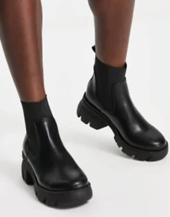 Design Reed Chunky Chelsea Boots In