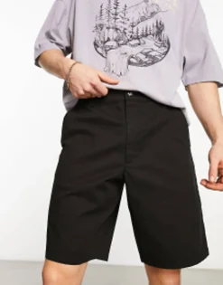 Design Relaxed Skater Chino Shorts In Longer Length In