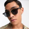 Design Retro Sunglasses With Smoke Lens In