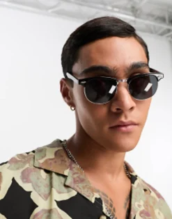 Design Retro Sunglasses With Smoke Lens In