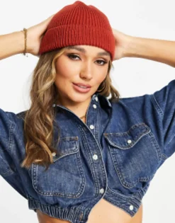 Design Rib Beanie In