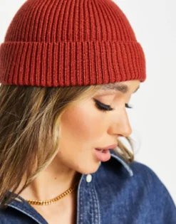 Design Rib Beanie In