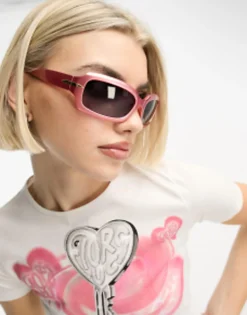 Design 90S Mid Square Sunglasses In Pearlised