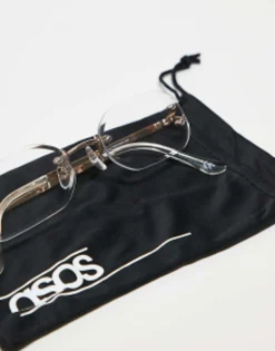 Design 90'S Rimless Fashion Glasses With Lens