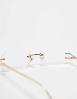Design 90'S Rimless Fashion Glasses With Lens