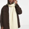 Design Scarf With Chunky Knit In Ecru