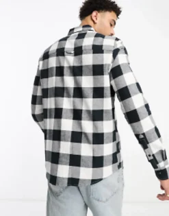 Design Shirt In And White Buffalo Check