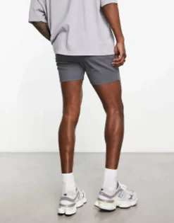 Design Skinny Chino Shorts In Shorter Length In