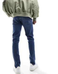 Design Skinny Jeans In Vintage Dark Blue