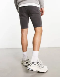 Design Skinny Regular Length Denim Shorts In Wash