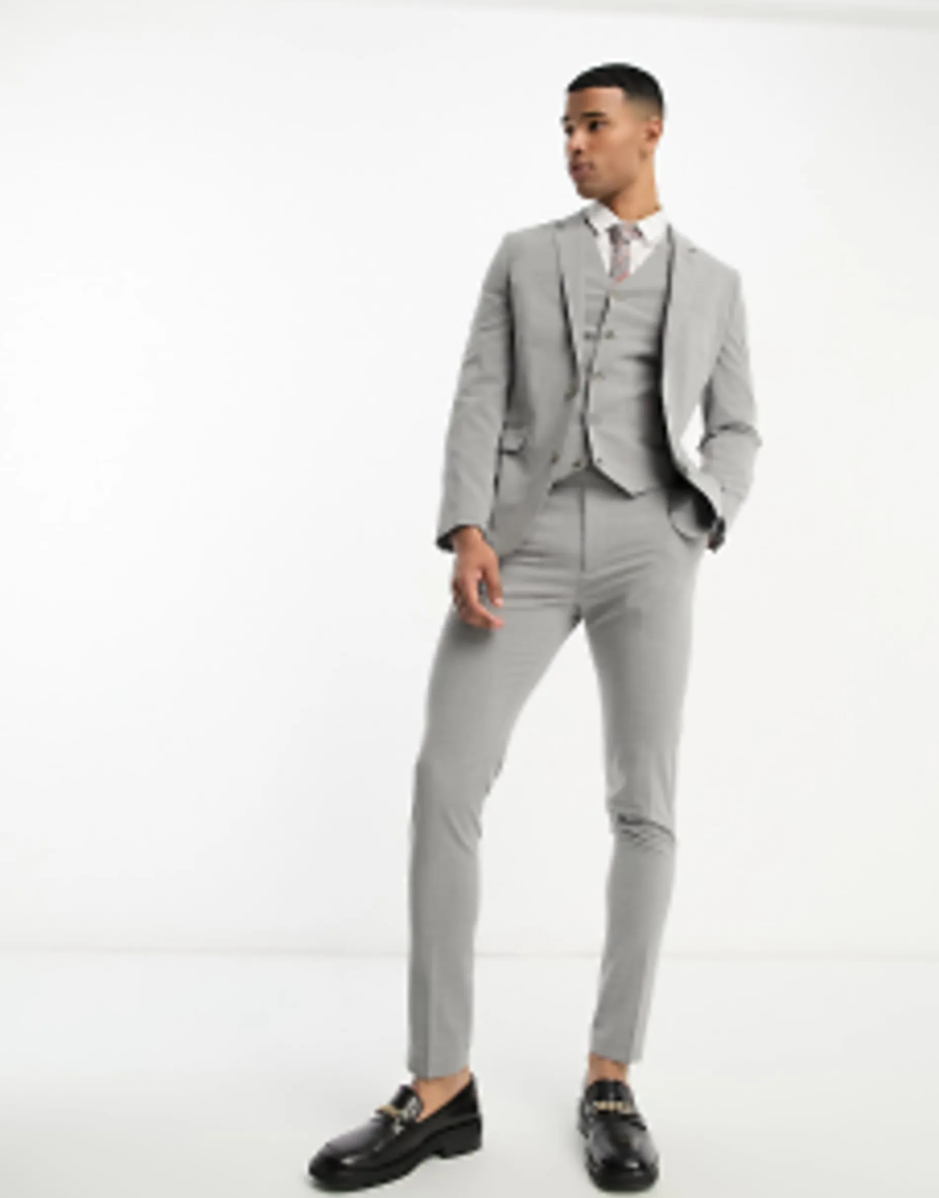 Design Skinny Suit In Grey