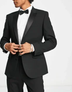 Design Skinny Tuxedo In Black