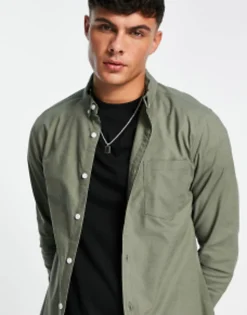 Design Slim Fit Oxford Shirt In