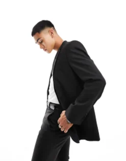 Design Slim Suit In Black
