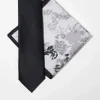 Design Slim Tie In Black And Grey Floral