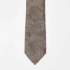 Design Slim Tie In Botanical Jacquard