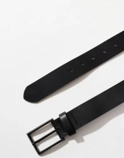 Design Smart Faux Leather Belt With Matte Buckle In