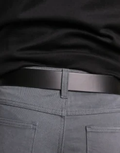Design Smart Leather Belt With Matte Buckle In