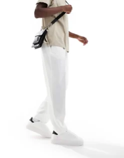 Design Smart Oversized Tapered Fit Trousers In