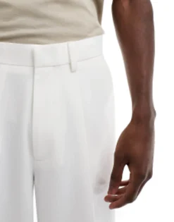 Design Smart Oversized Tapered Fit Trousers In