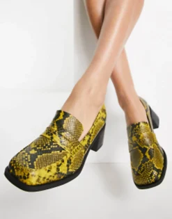 Design Stanford Smart Mid Heeled Loafers In