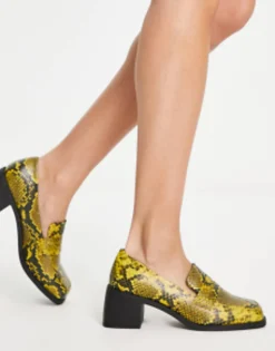 Design Stanford Smart Mid Heeled Loafers In
