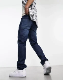Design Stretch Slim Jeans In Vintage Dark Blue